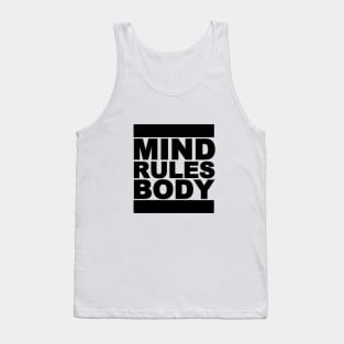 Mind Rules Body bold white blocks / Mindset Mentality Tank Top